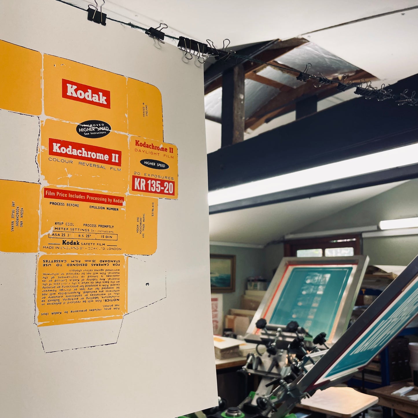 Vintage Kodachrome 35mm Three Colour Screen Print
