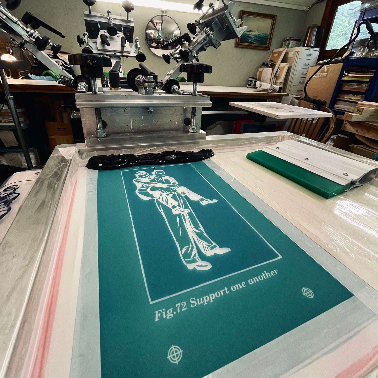 Support One Another A2 Two-Colour Screen Print