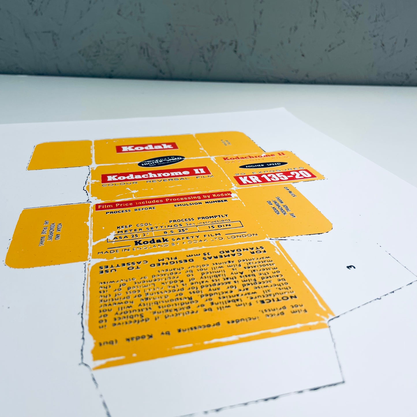 Vintage Kodachrome 35mm Three Colour Screen Print