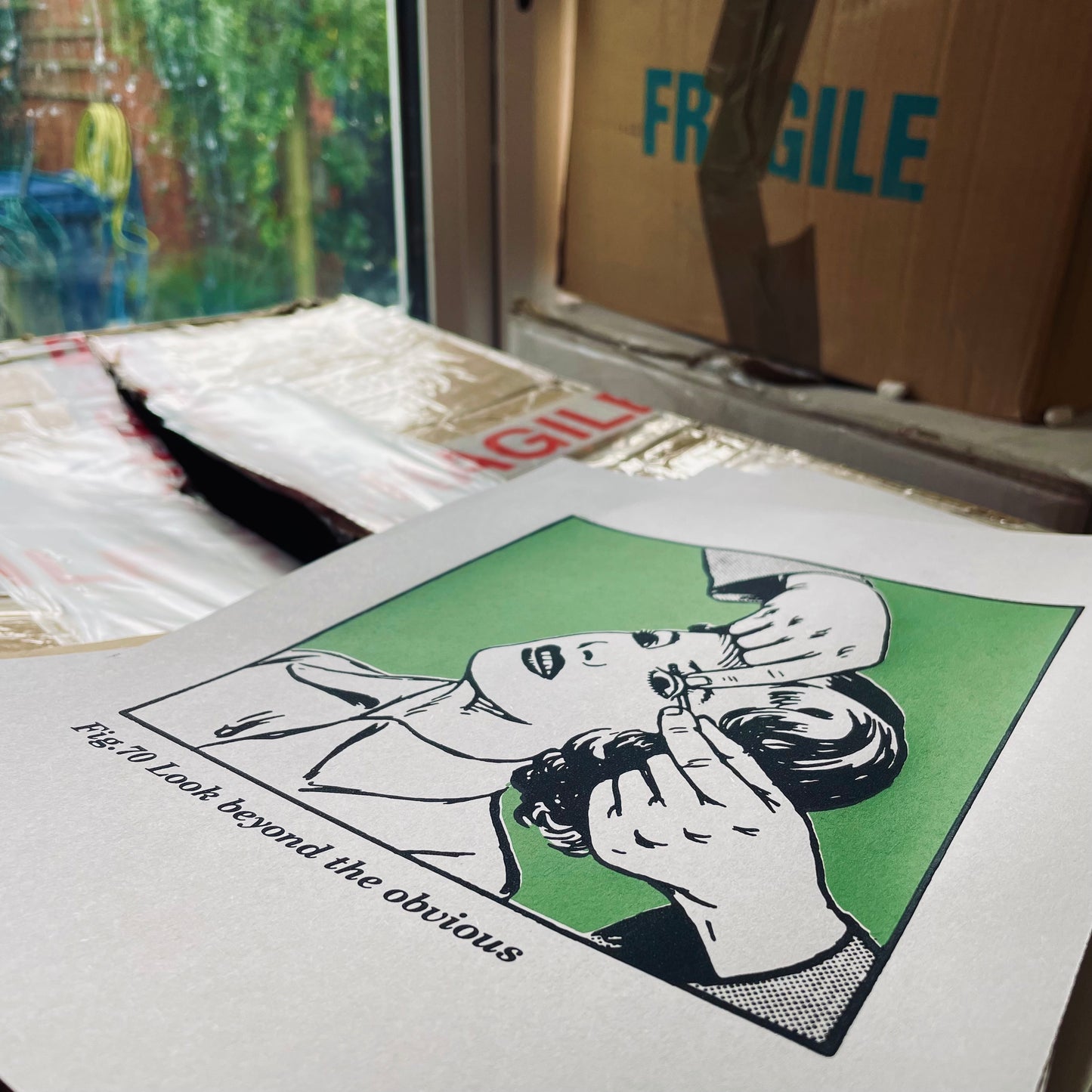 Look Beyond The Obvious Two-Colour Screen Print