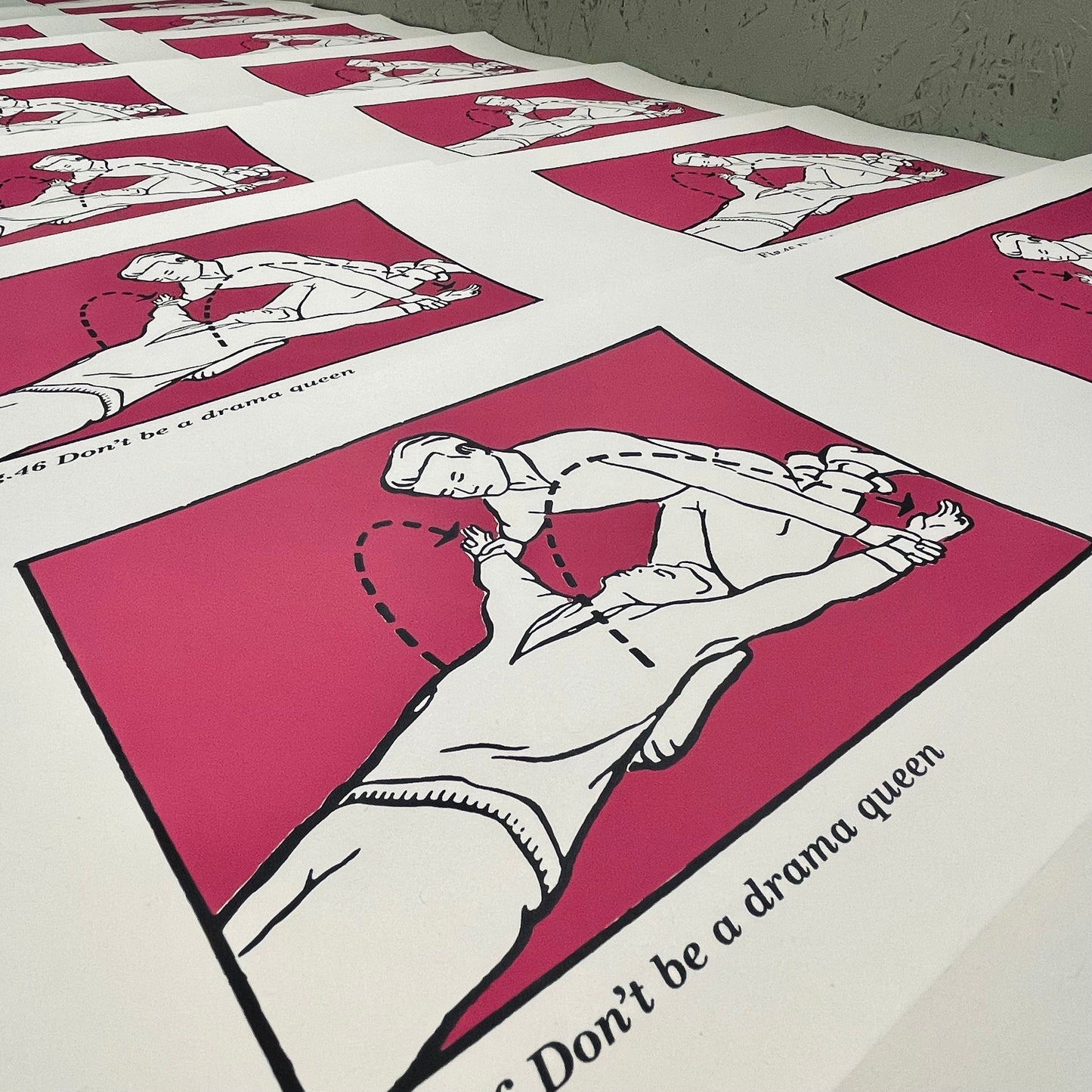Don't Be A Drama Queen Two-Colour Screen Print (Life Advice Series - 2/3)