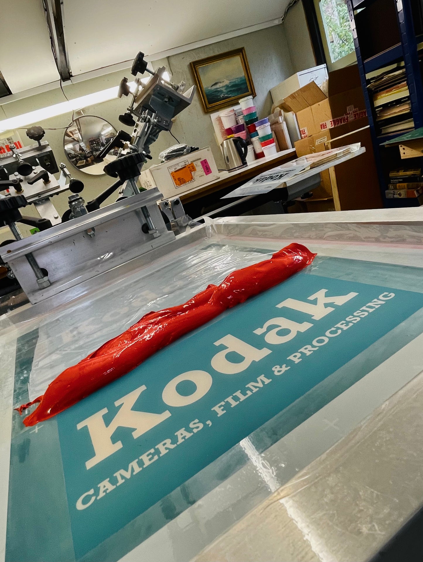 KODAK Wooden Advertising Sign - Original Screen Printed