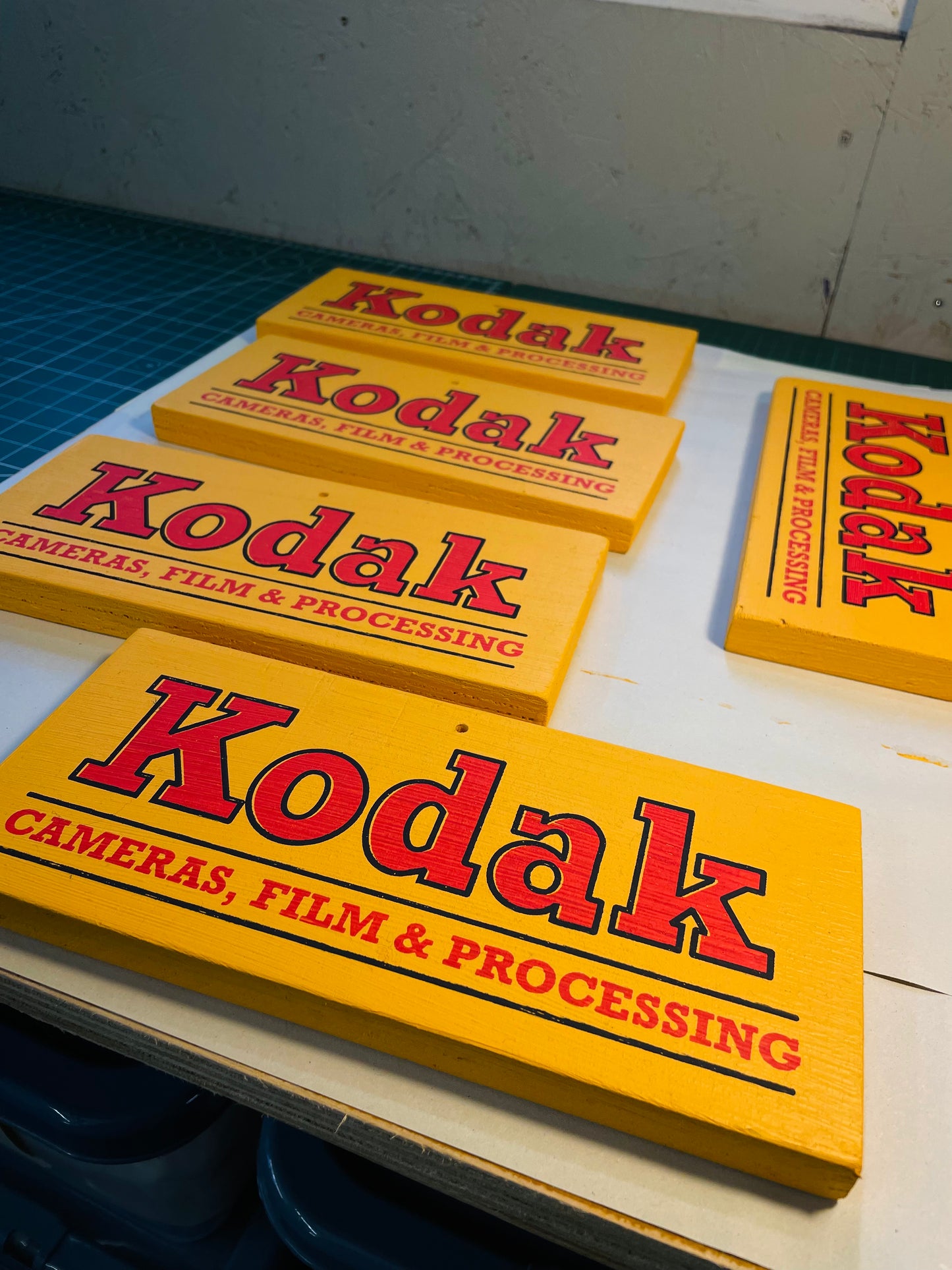 KODAK Wooden Advertising Sign - Original Screen Printed