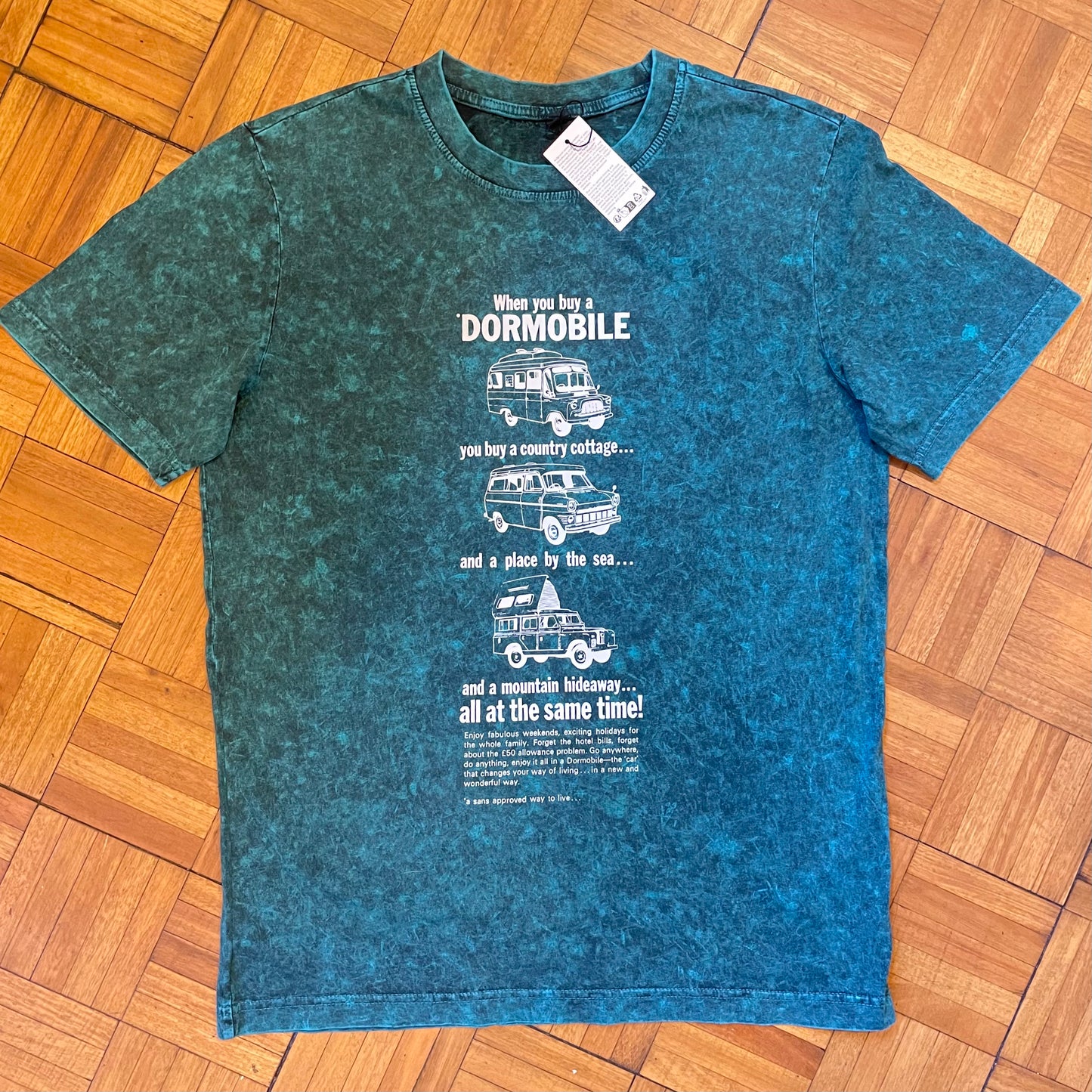 Dormobile Camper Vintage Wash Tshirt